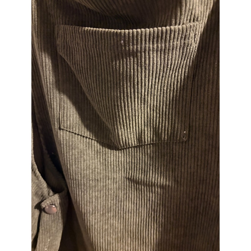 Cupshe Overall Dress - Khaki, Corduroy with Pocket on Bib, sz S - NWT - Picture 4 of 4
